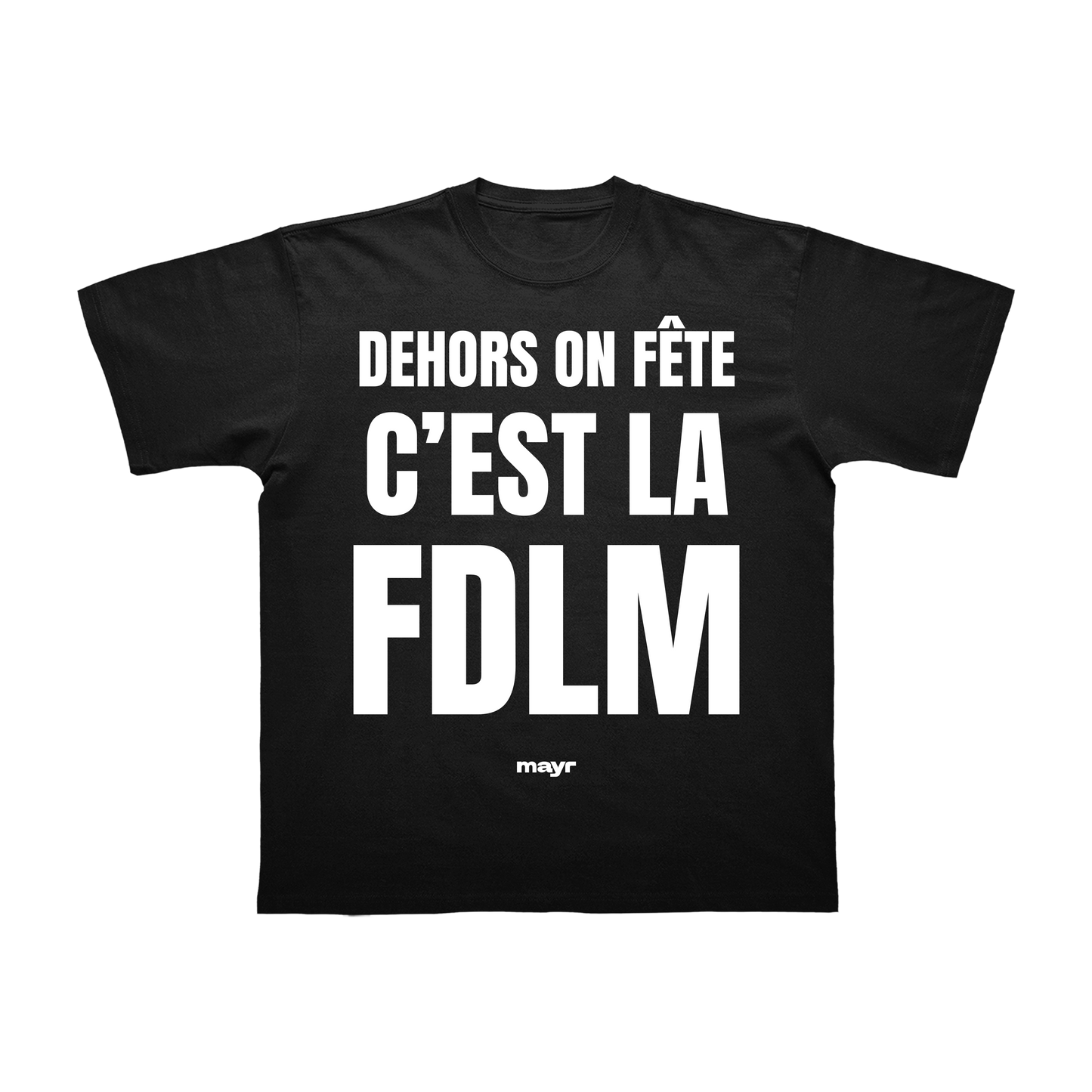 t-shirt noir «FDLM»