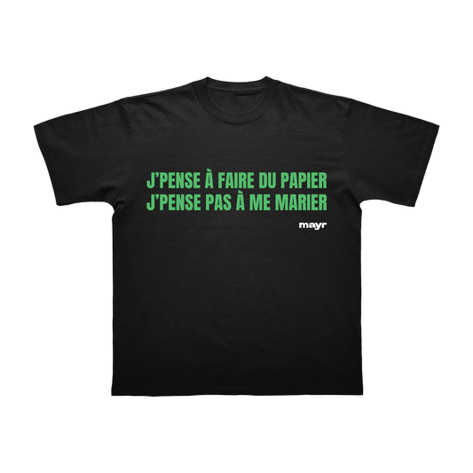 t-shirt noir «FPPM»
