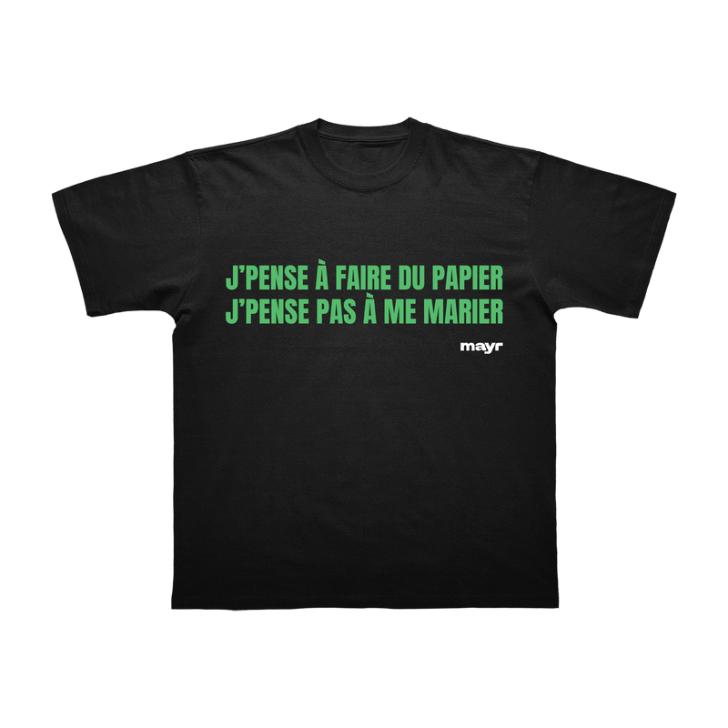 t-shirt noir «FPPM»